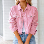 Charlotte Cropped Denim Jacket