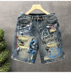 Rebel Ripped Denim Shorts