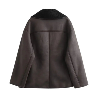 Mireia Faux Leather Jacket