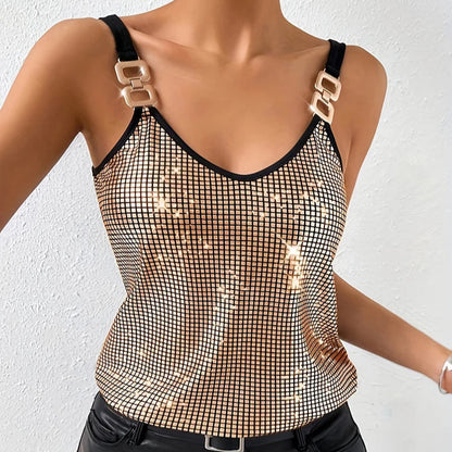 Sequined Tank Top