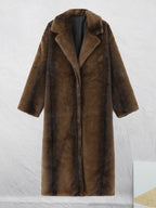 Colette Long Plush Faux Fur Coat