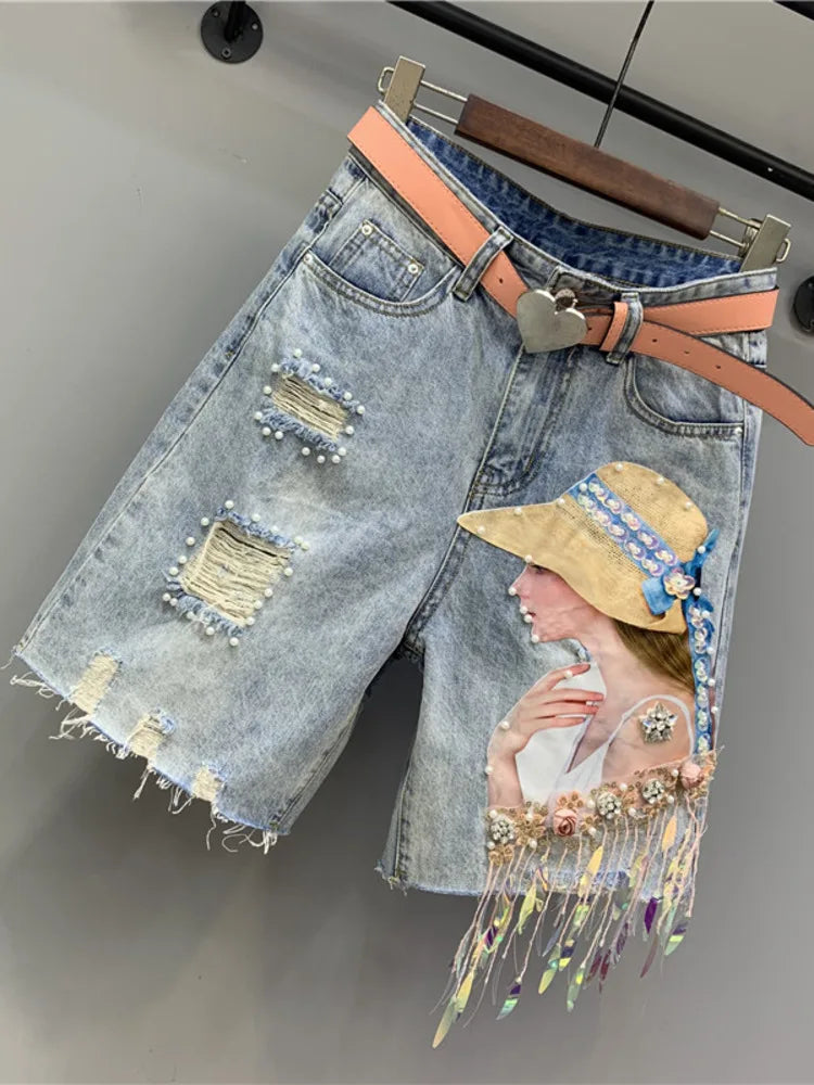 Vintage Printed Shorts