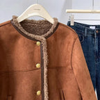 Women’s Cropped Faux Fur Jacket