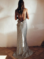 Julissa Backless Floral Maxi Dress