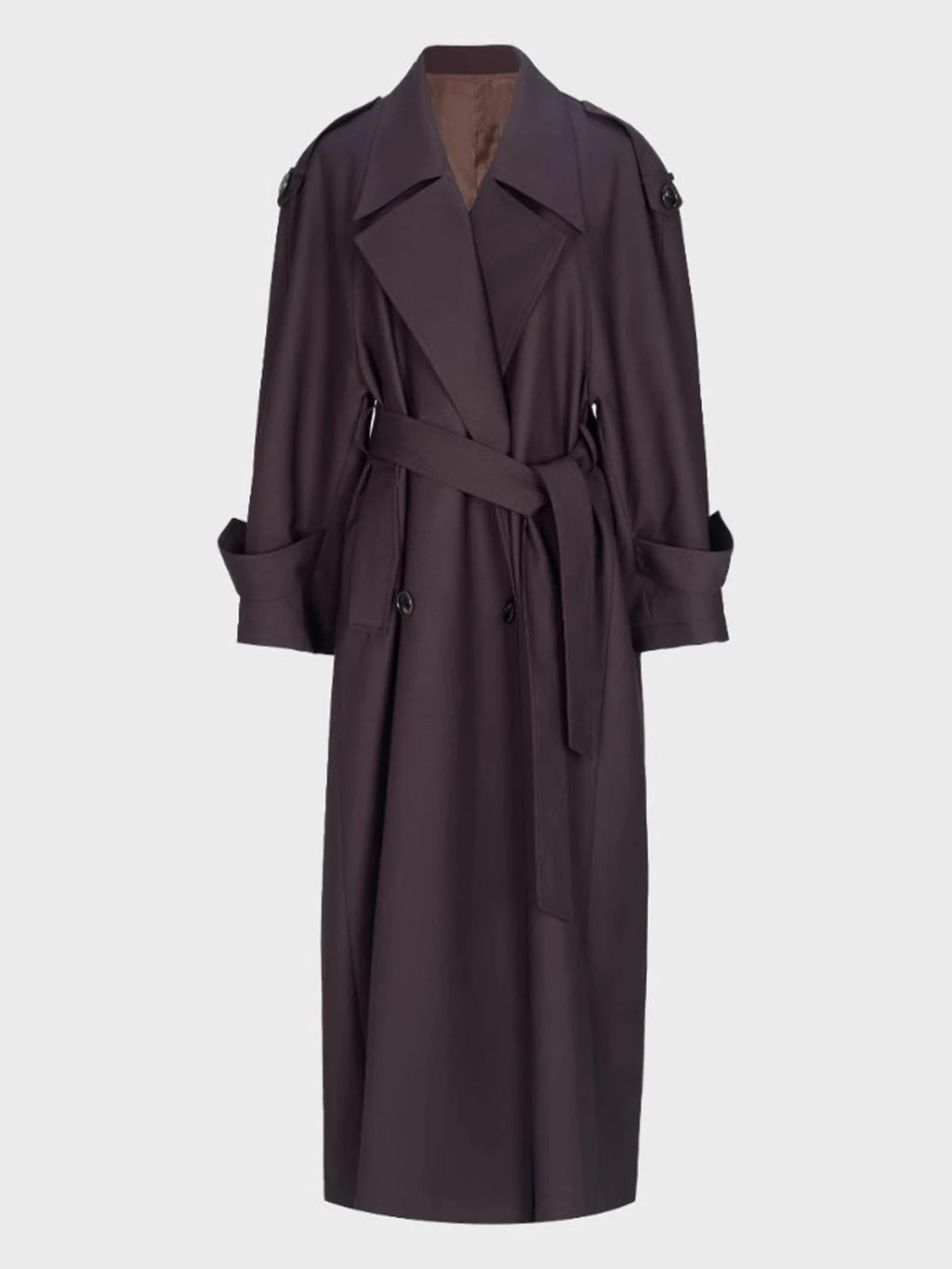 Sophia Double Breasted Long Trench Coat