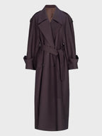 Sophia Double Breasted Long Trench Coat