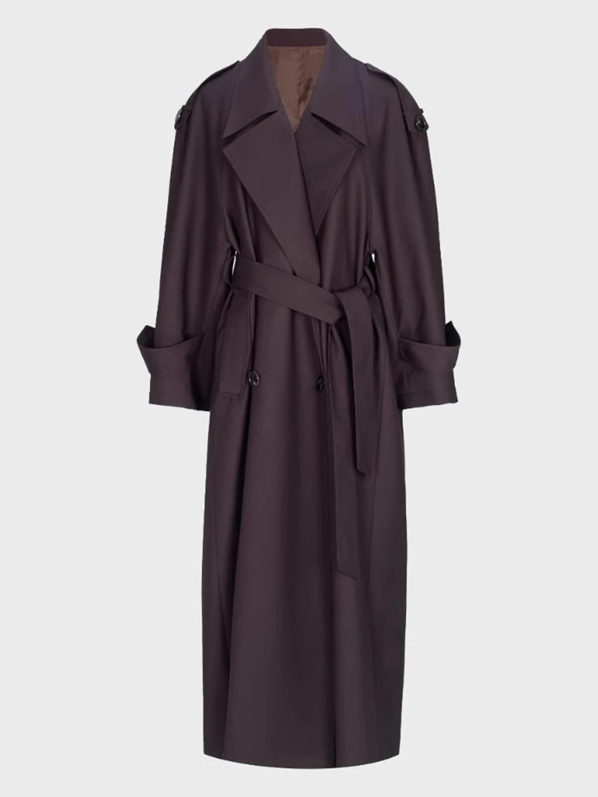 Sophia Double Breasted Long Trench Coat