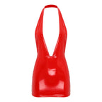 Women's Glossy Bodycon Dress