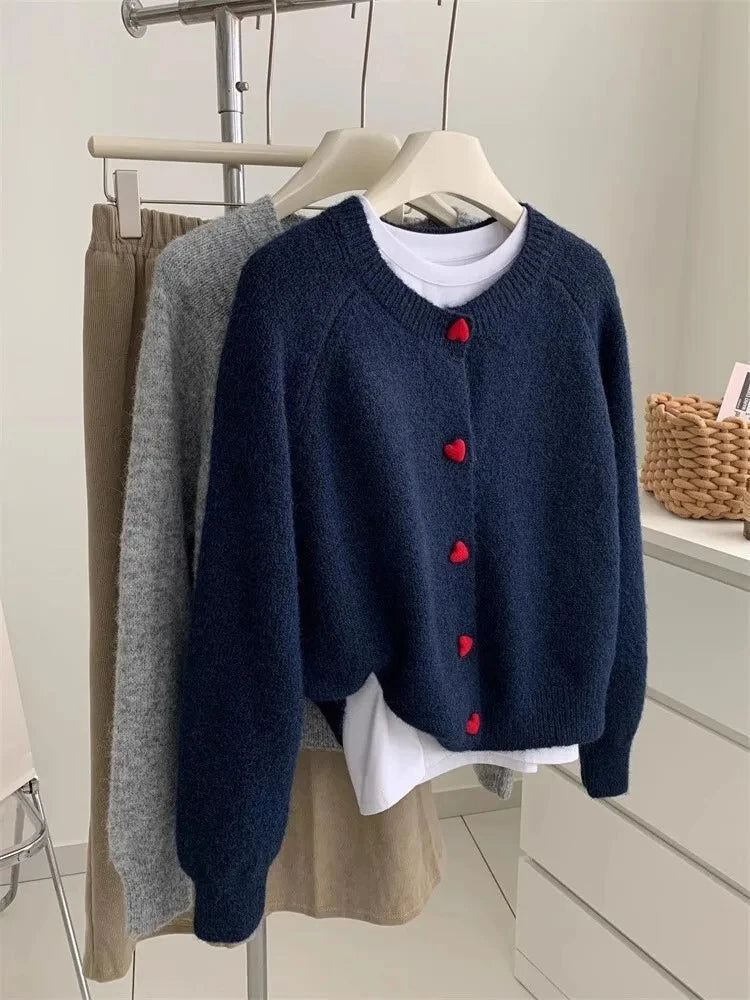 Ava Wool Knit Cardigan