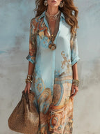 Camille Boho Shirt Dress