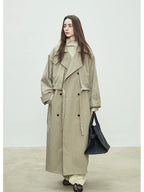 Aurelia Oversized Double-Breasted Trench Coat