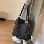Retro Leopard Canvas Tote Bag