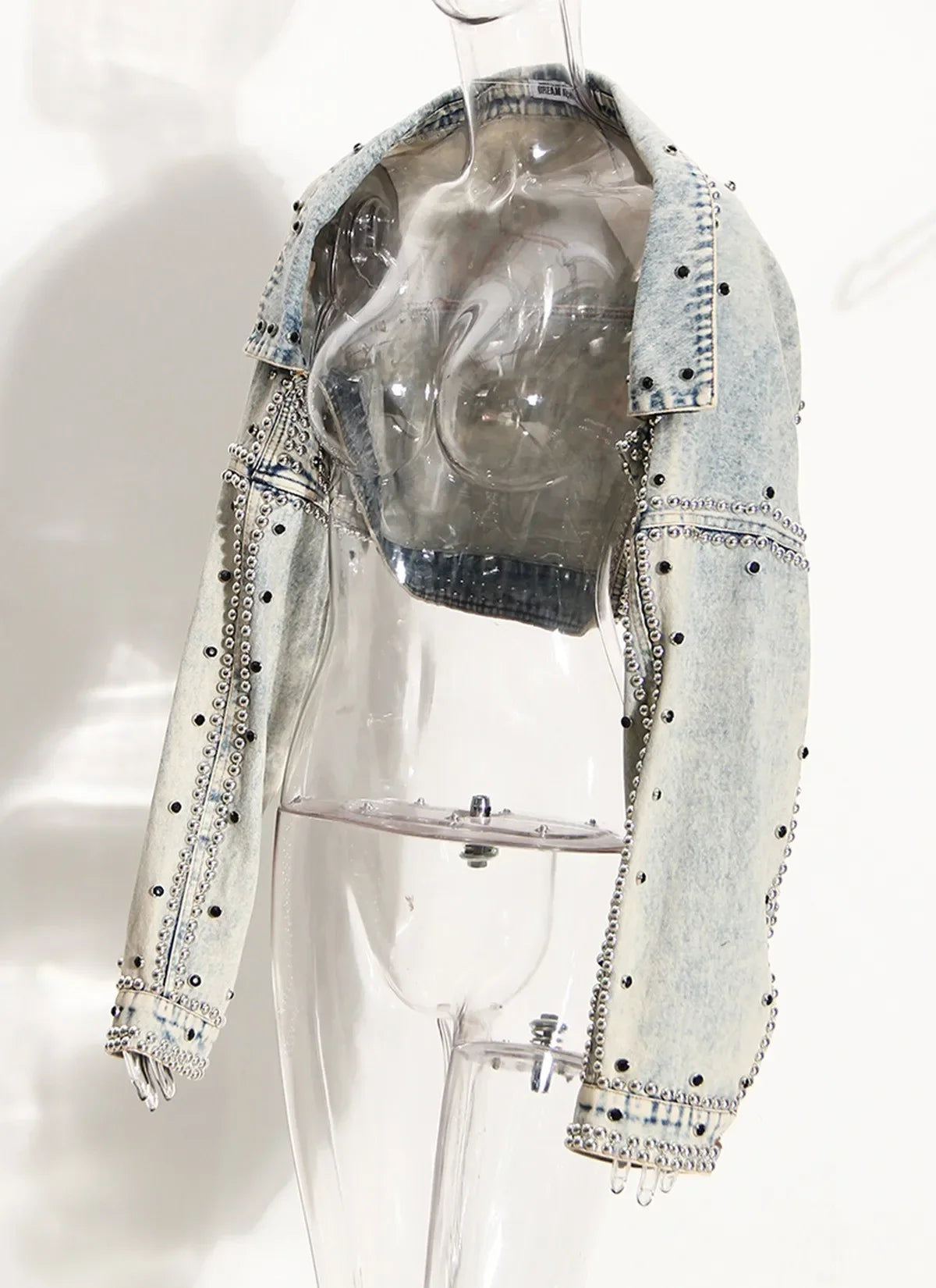 Korean Style Cropped Denim Jacket