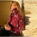 Women’s Jacquard Zip Cardigan