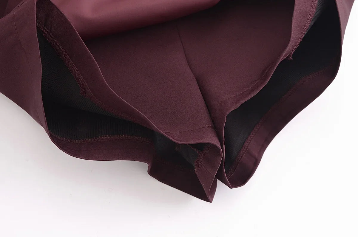 High Waist Spring Skort