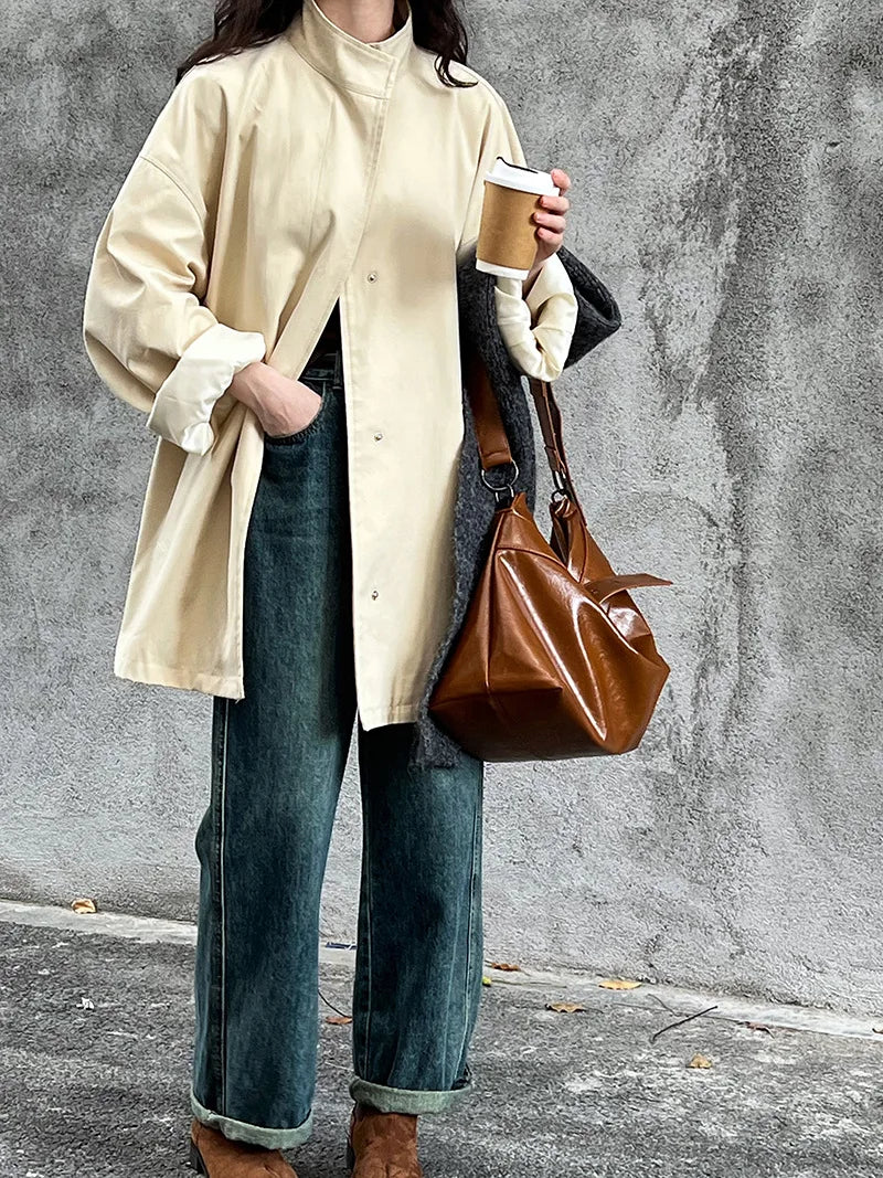 Elodie Short Lapel Trench Coat