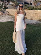 Women’s Strapless Corset Maxi Dress
