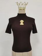 Women’s Turtleneck Buckle T-Shirt