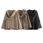 Women's Asymmetric Scarf Jacket