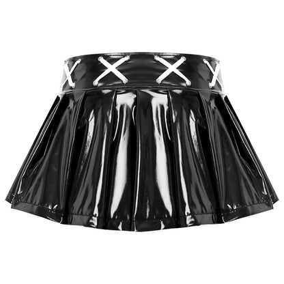 Women's Leather Miniskirt