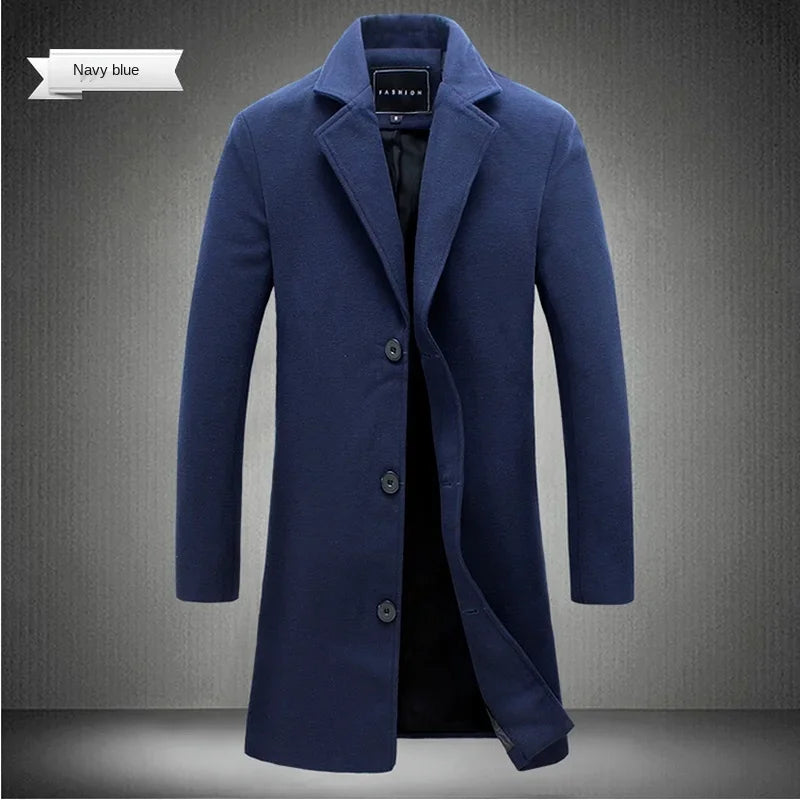 Adrian Long Wool Blend Coat