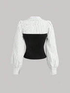 Amelia Striped Tailored Shirt