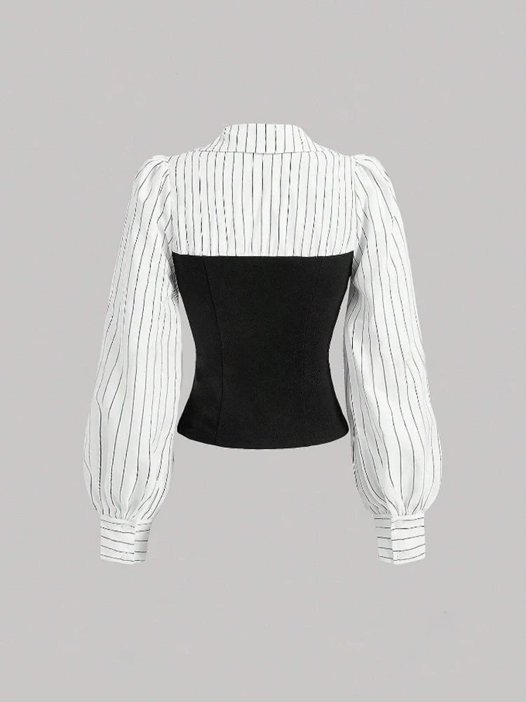 Amelia Striped Tailored Shirt
