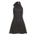 Valerie Polka Dot Halter Dress