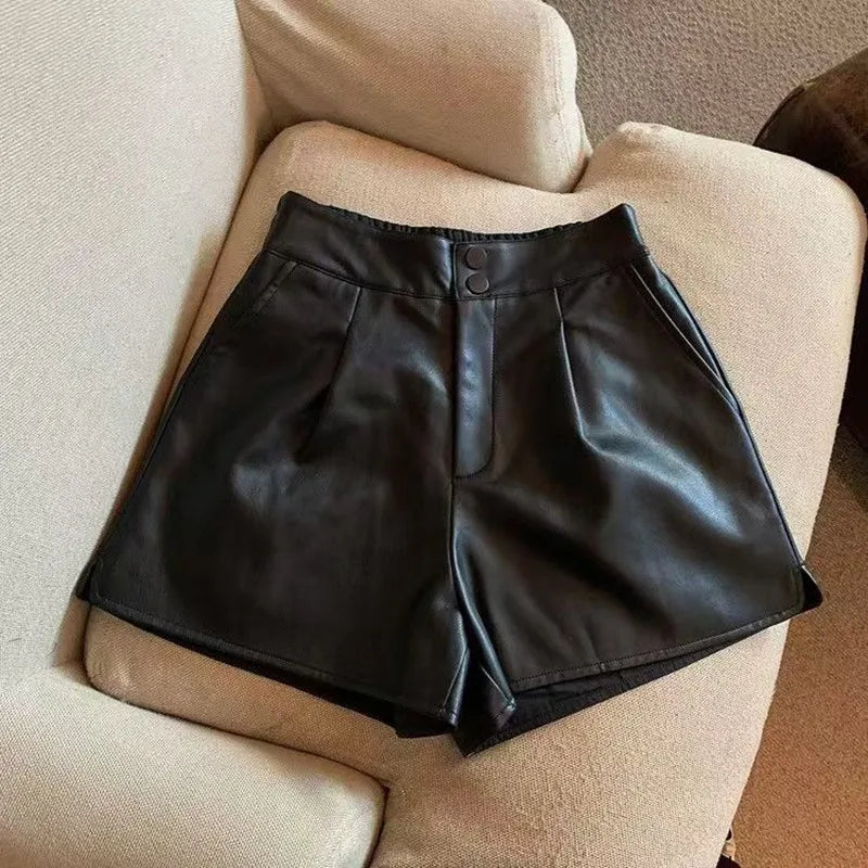 Vintage Leather Shorts