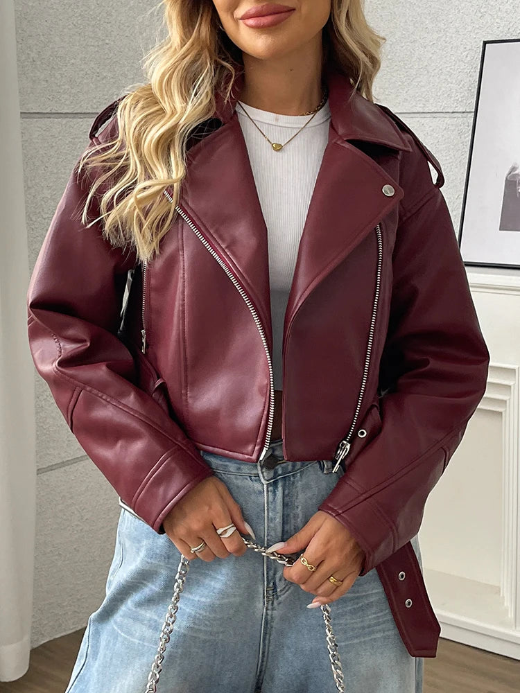Belted Moto Jacket