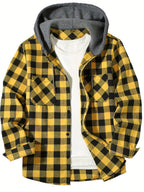 Cameron Plaid Hooded Shacket