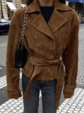 Retro Brown Suede Jacket