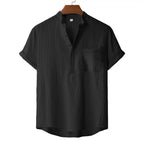 Kai Linen Henley T-Shirt