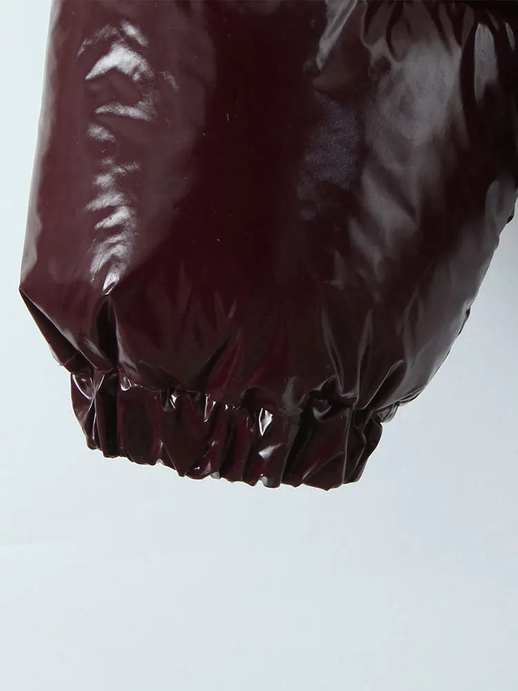 Virelle Glossy Hooded Parka