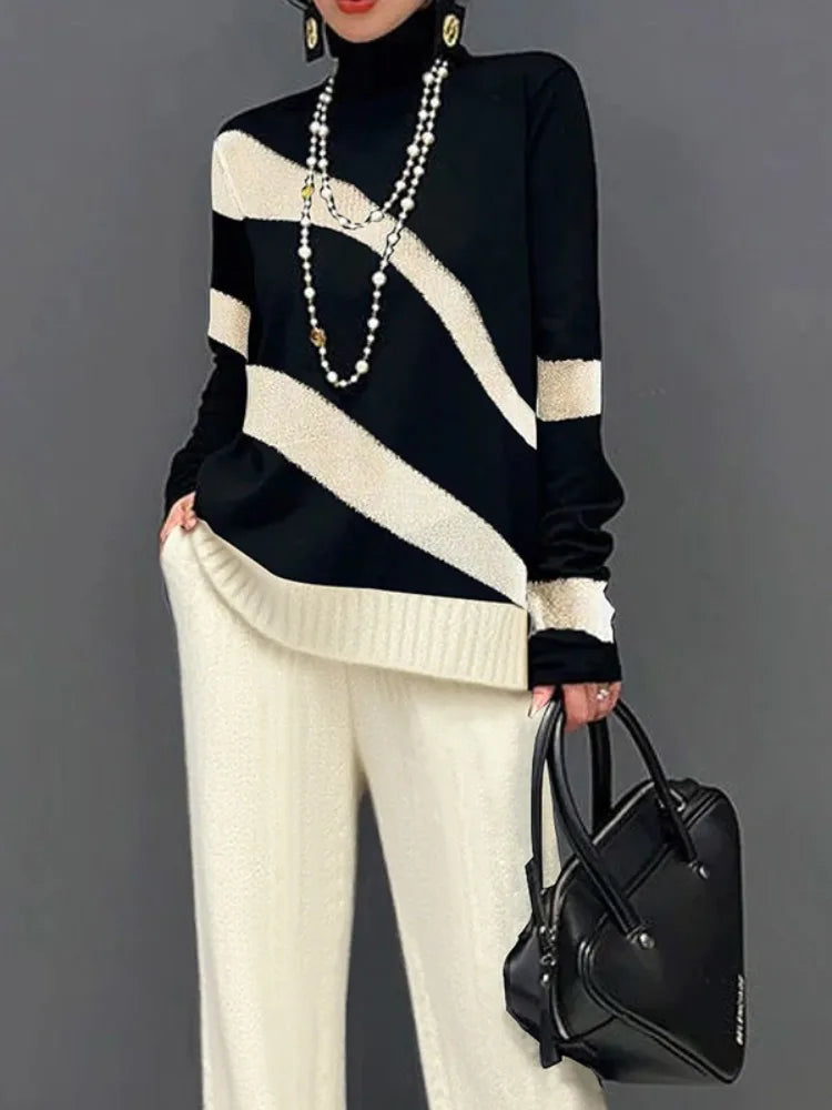 Women’s High Neck Knit Sweater