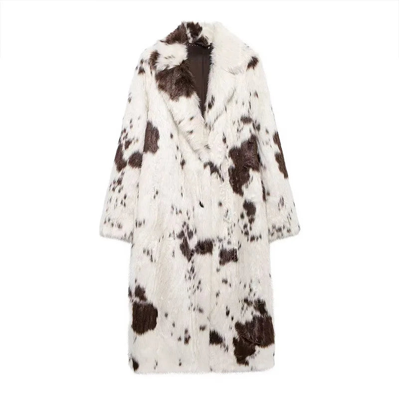 Marceline Long Faux Fur Coat