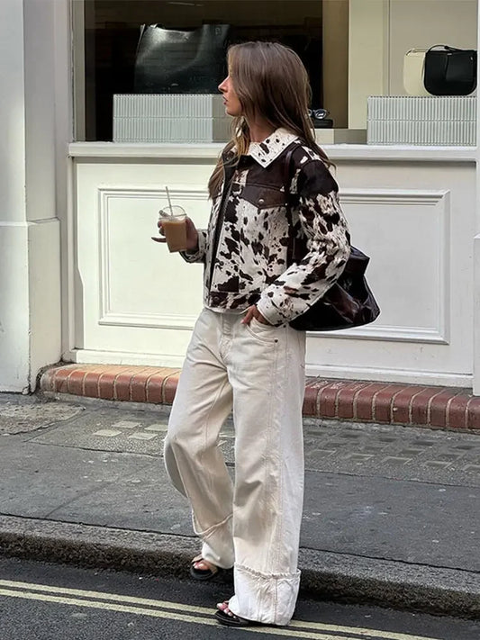 Spotted Printed Jacket