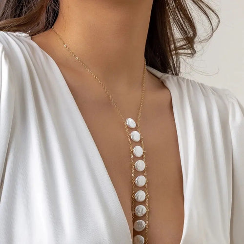 Bohemia Pearl Chest Necklace