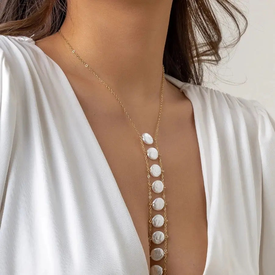 Bohemia Pearl Chest Necklace
