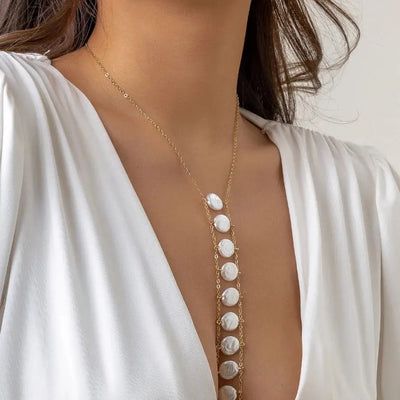 Bohemia Pearl Chest Necklace