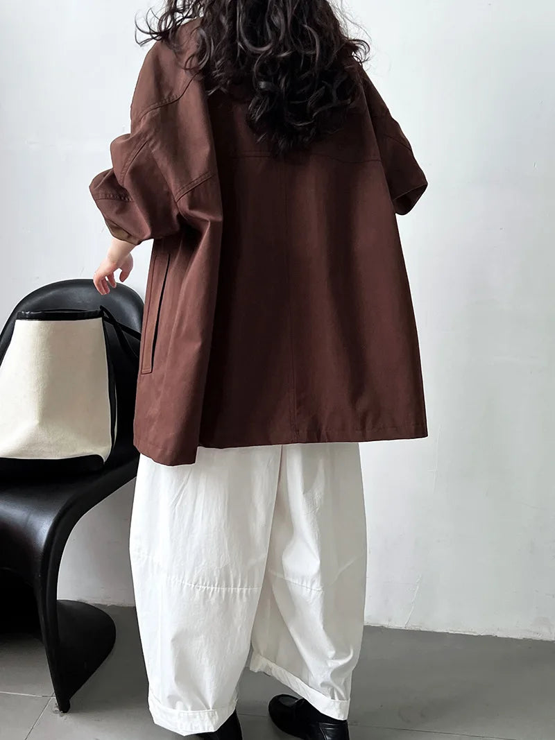 Elodie Short Lapel Trench Coat