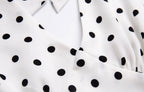 Élodie Polka Dot Halter Dress