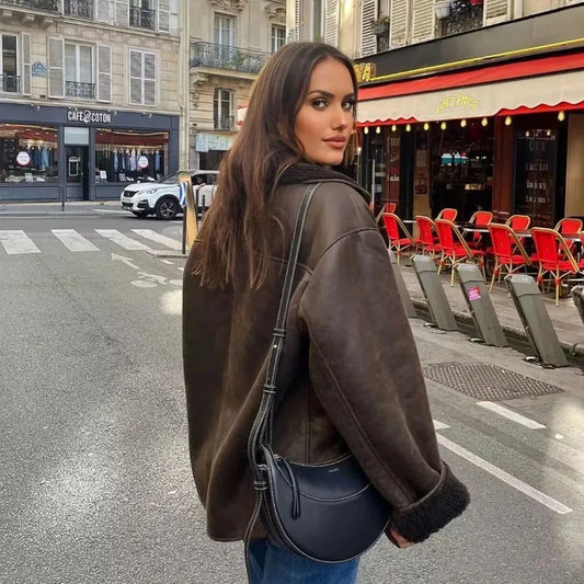 Mireia Faux Leather Jacket