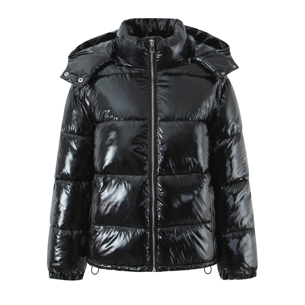 Virelle Glossy Hooded Parka