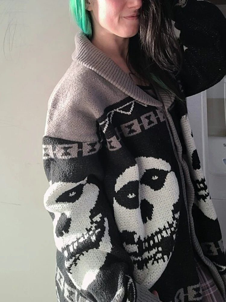 Portrait Print Sweater