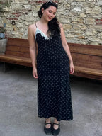 Women’s Lace V-Neck Maxi Dress