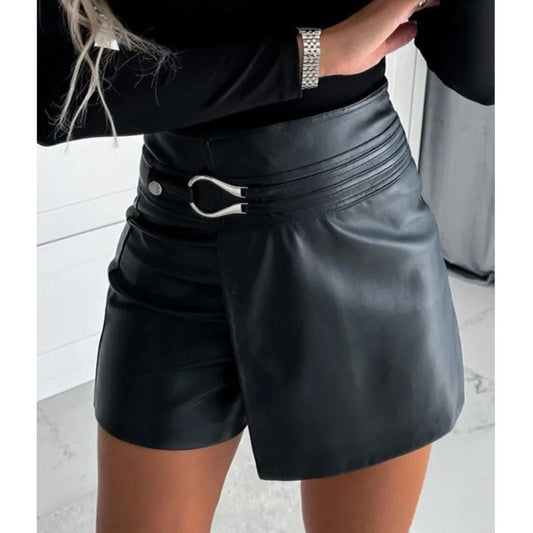 Women's Leather Shorts