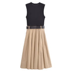 Luna Pleated Midi Dress
