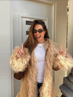 Romilly Patchwork Faux Fur Coat