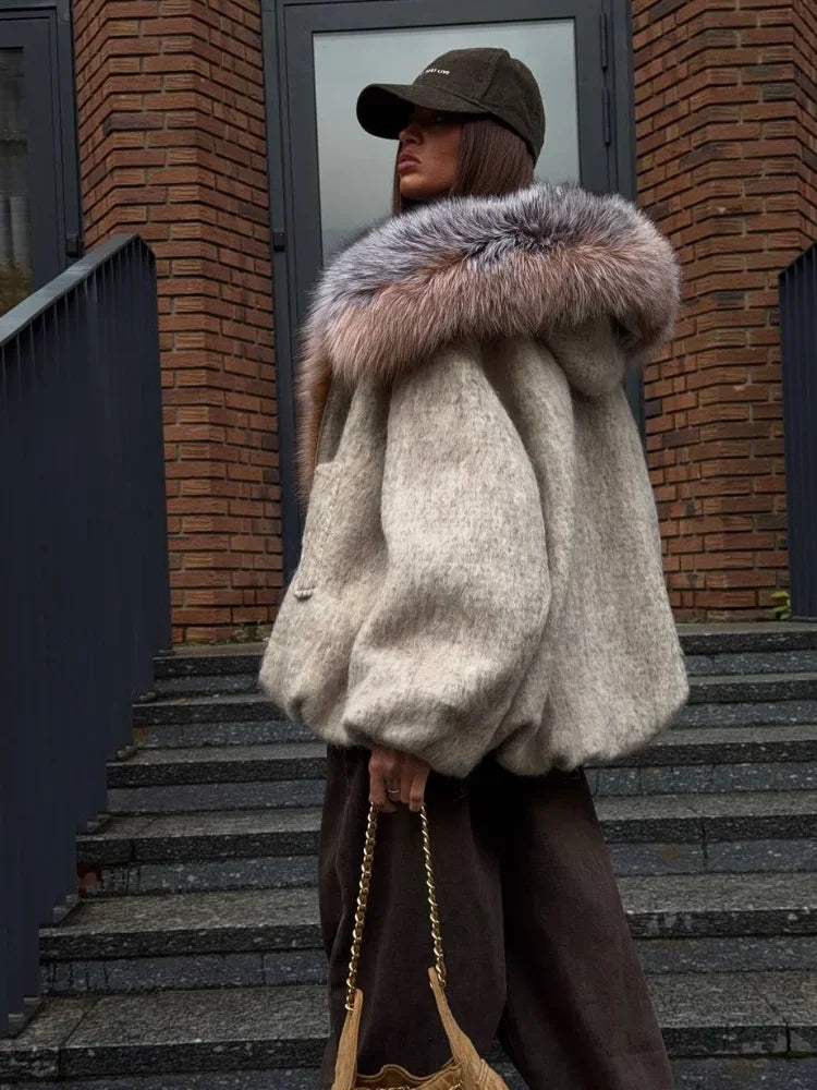 Odessa Fur Collar Coat